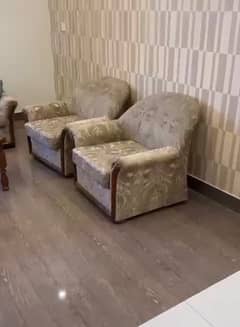 Sofa set with dining table