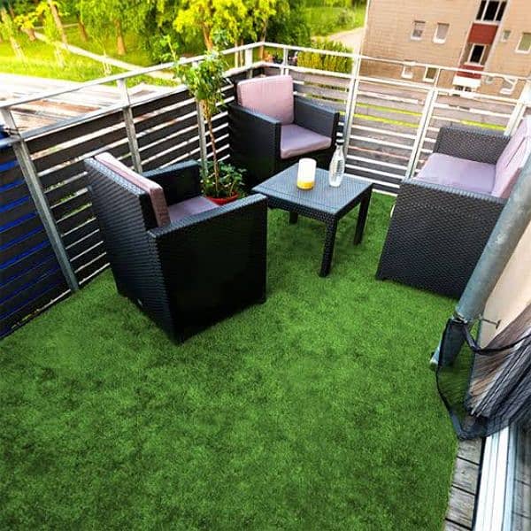 Astro Turf Grass - Green Lash Carpet - Roof top Artificial Grass 13