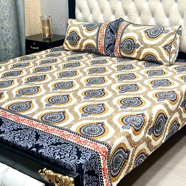 3D-Crystal cotton Bedsheets* 03017186072 call us for order 5