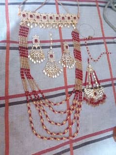 bridal red jewelry set 0