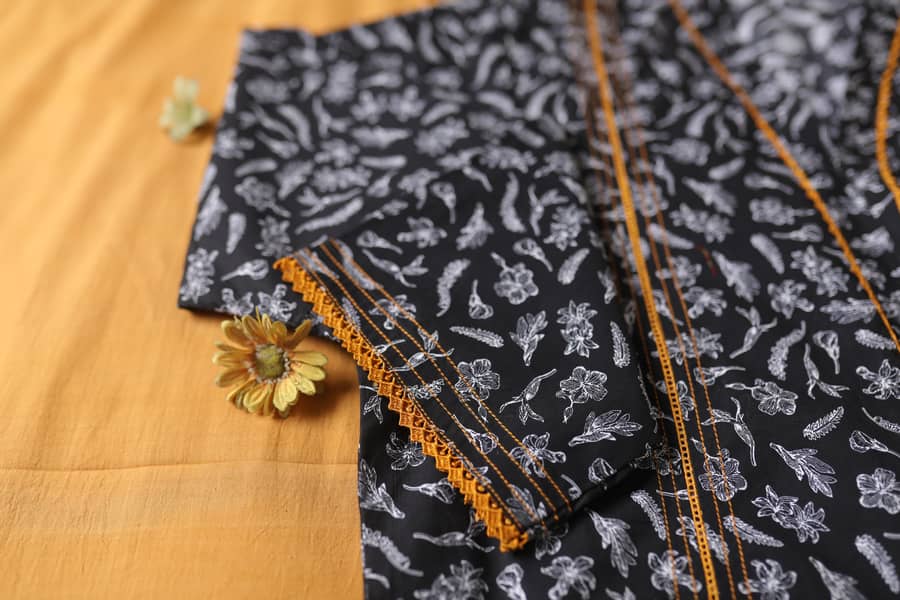 A classy midnight black summer shirt by Mumtaz 1