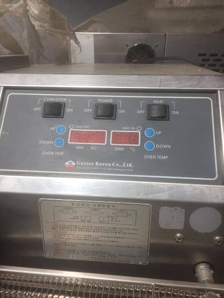 Conveyor belt 18" pizza oven use imported fryer SB Kitchen Engineering 8