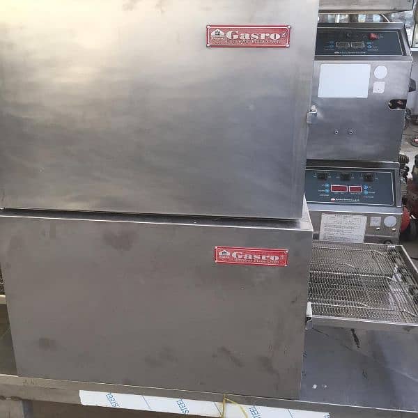 Conveyor belt 18" pizza oven use imported fryer SB Kitchen Engineering 9