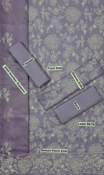 3 Pcs unstitched suit 1