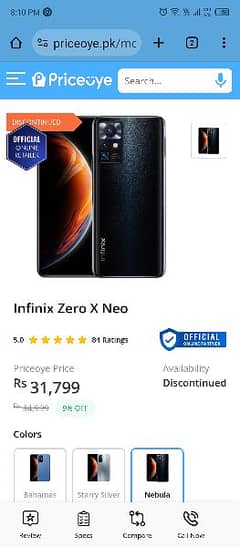 infinix zero x neo 0