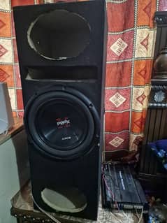 12 inch Sony xplod subwoofer and amplifier