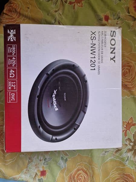 12 inch Sony xplod subwoofer and amplifier 6