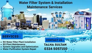 Water Filter for Home,Water Filters & RO Plant Installation Services