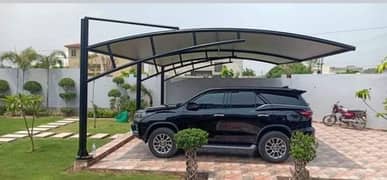 Car Parking shades in Pakistan | Tensile Parking Structure | Car Porch