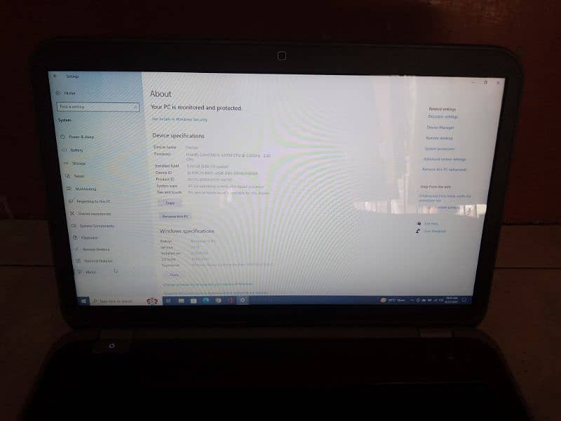 Core I5 3rd generation Dell laptop with 256GB SSD and 6GB RAM 3