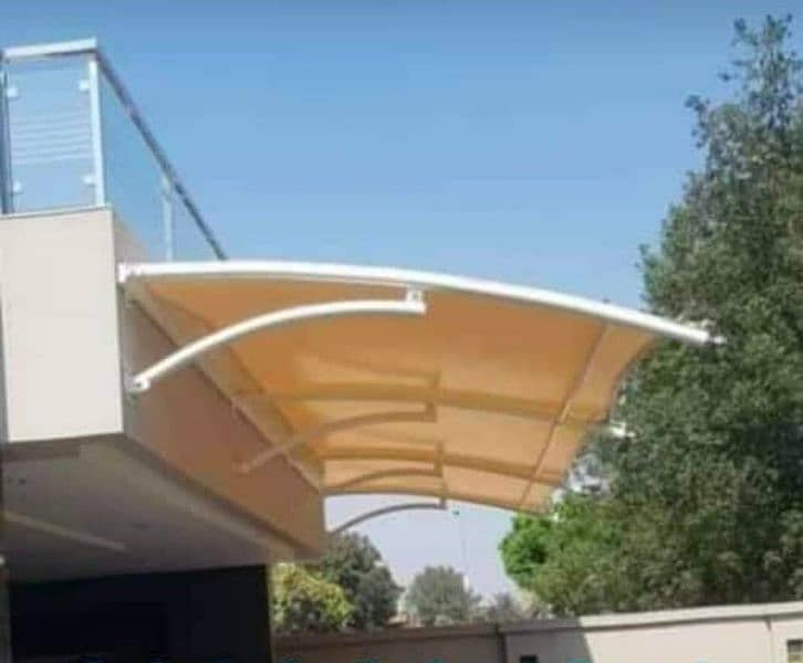 Car Parking shades in Pakistan | Tensile Parking Structure | Car Porch 7