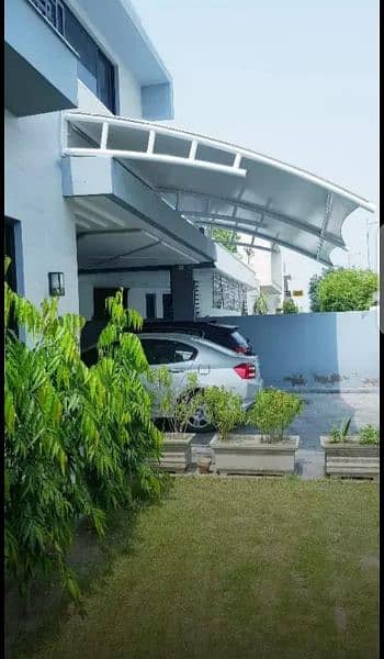 Car Parking shades in Pakistan | Tensile Parking Structure | Car Porch 8