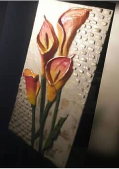 lily flowers painting 0