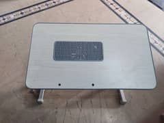 Portable computer table with  USB Fan 0