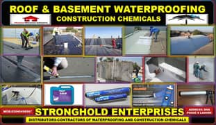 Waterproofing- Roofs- Water tanks-Torch Felt-Crack Repair- Sealants