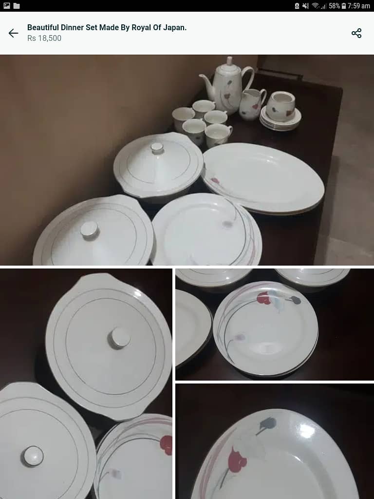 Tea set and half dinner set Made by ROYAL OF JAPAN 12