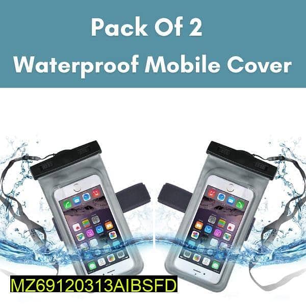 Waterproof Mobile Cover Pack of 2 3