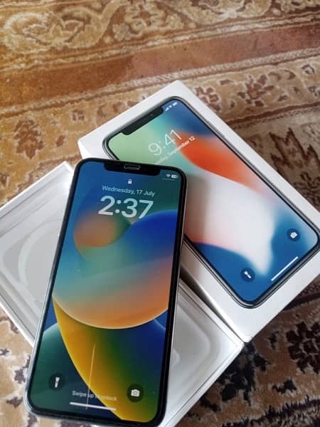 iPhone X urgent sale pta with box 2