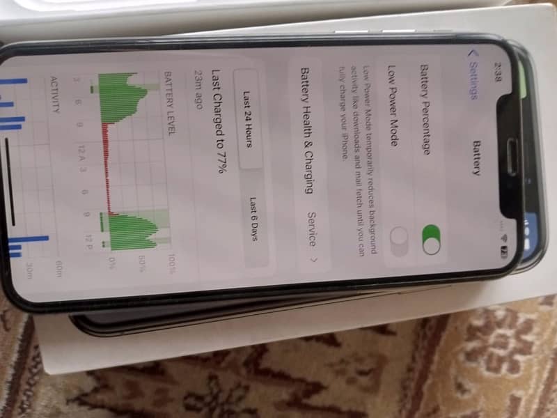 iPhone X urgent sale pta with box 3