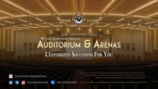 Auditorium & Arenas  Tailored to perfection according to clients need