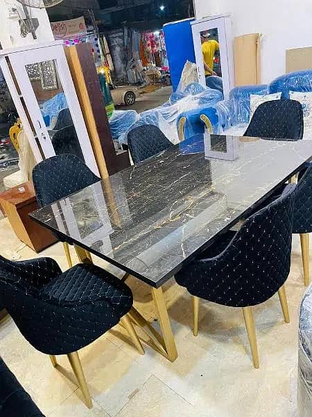 wooden dining table/ dining table/dining for sale/6 seater /six seater 2