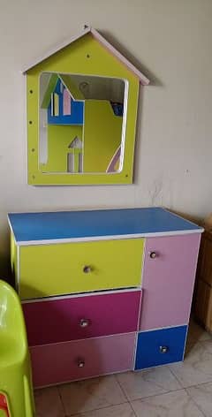 bunk bed with dressing table for kids