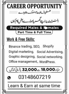 Urgent staff required  for E commers 0