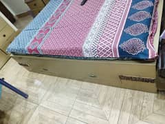 Bed for sale with two side tables and dressing