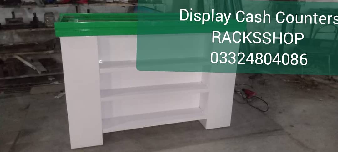 Cash Counter/ Bakery Counters/ wall rack/ Shopping Trolleys/ Baskets 8