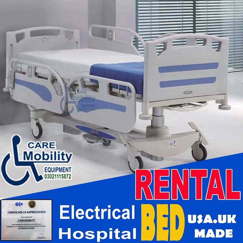 Patient bed/ hospital bed/ medical Bed /ICU bed Electric Bed for rent 0