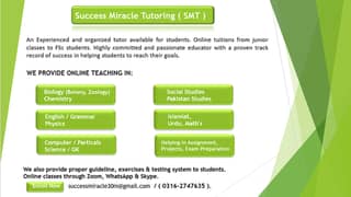 Success Miracle Tutor (SMT)