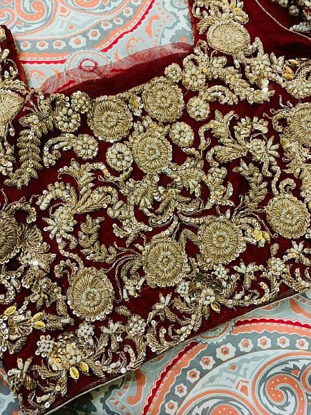 bridal lehenga heavy embroidery kashees style 17