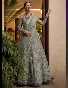 Walima Bridal Crimson Dress | Epoque Barat Dress | Mathapatti