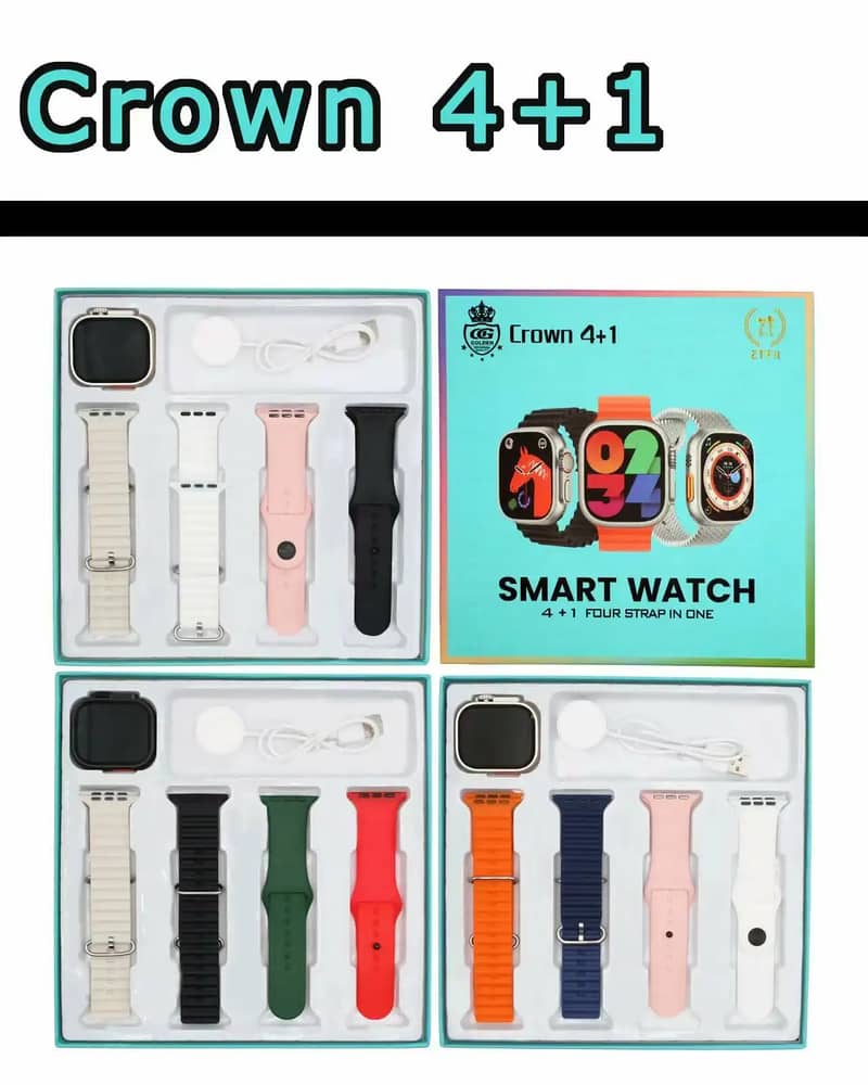 I 20 Ultra Smart Watch 7 Straps with Air Pods Pro 4