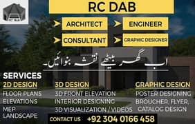 Architect Servicesنقشہ نویسI nterior/3D /2D House map/autocad