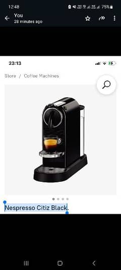 Nespresso coffee machine 0