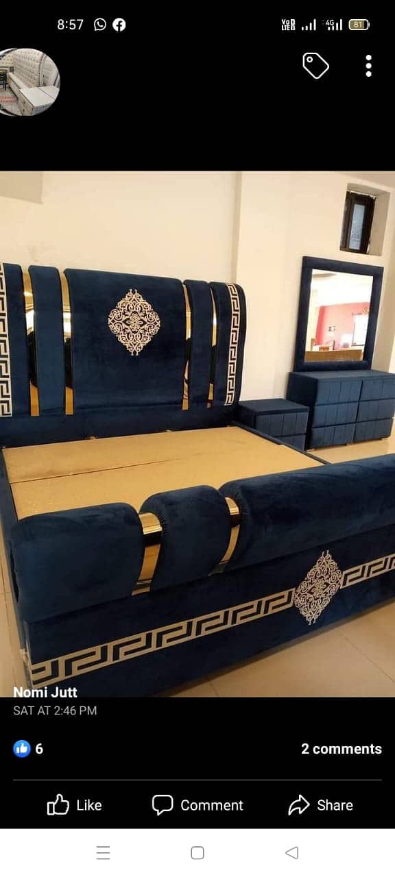 bed / bed set / king size bed / double bed / poshish bed / furniture 7