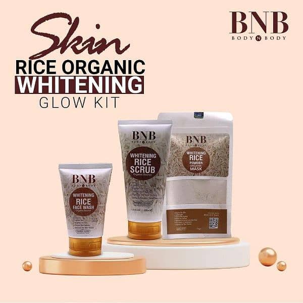 3 In 1 whitening and Brighetning Rice Facial Kit 2