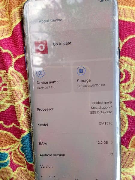oneplus 7 pro 12.256. 8