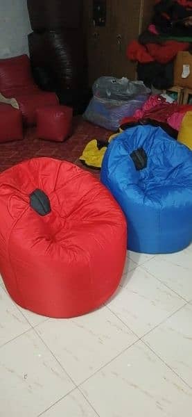 Bean bag sofas / parachute bean bag / football bean bag / Smiley 19