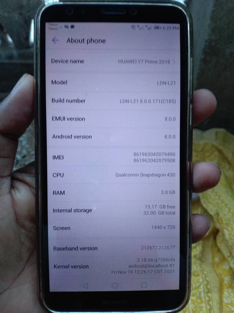 Huawei  Y7 Prime Display 5.9" Only Board Issue Set Restart Ho Raha Hai 0