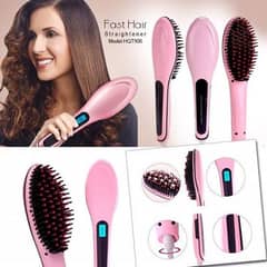 Hair Brush Straightener