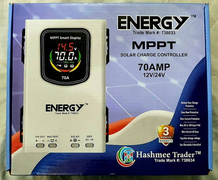 Energy MPPT 70 Amp Hybrid Solar Charge Controller 1