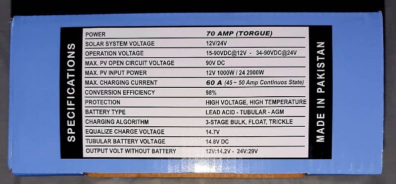 Energy MPPT 70 Amp Hybrid Solar Charge Controller 2