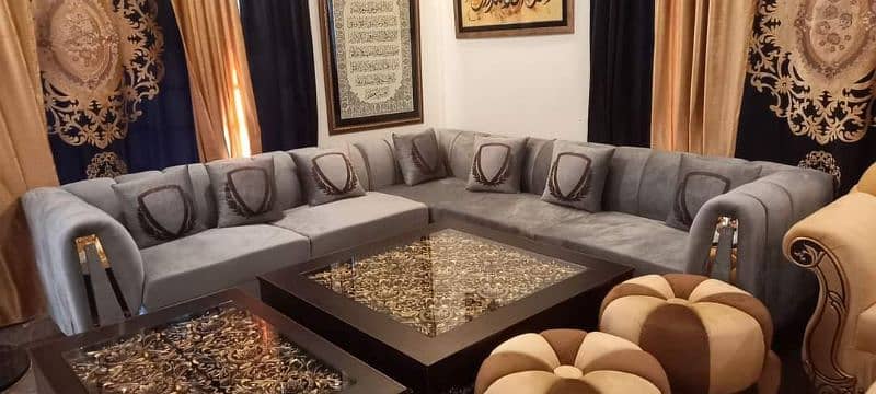 BRAND NEW L SHAPE SOFA SET 5