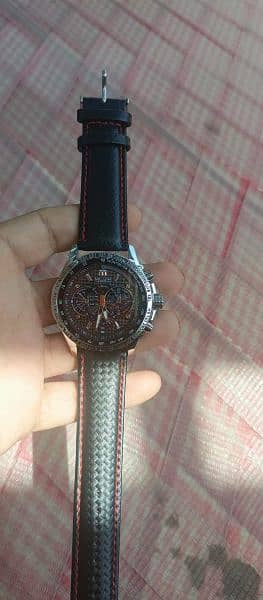 Mens Beautiful watch black and white 1