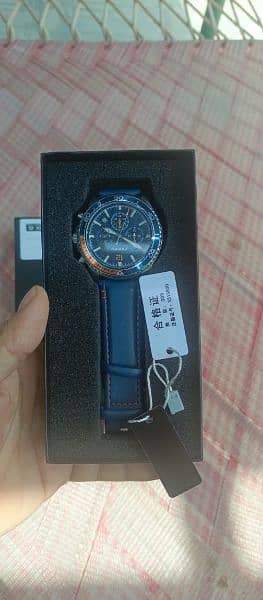 Mens Beautiful Blue and orange watch 3