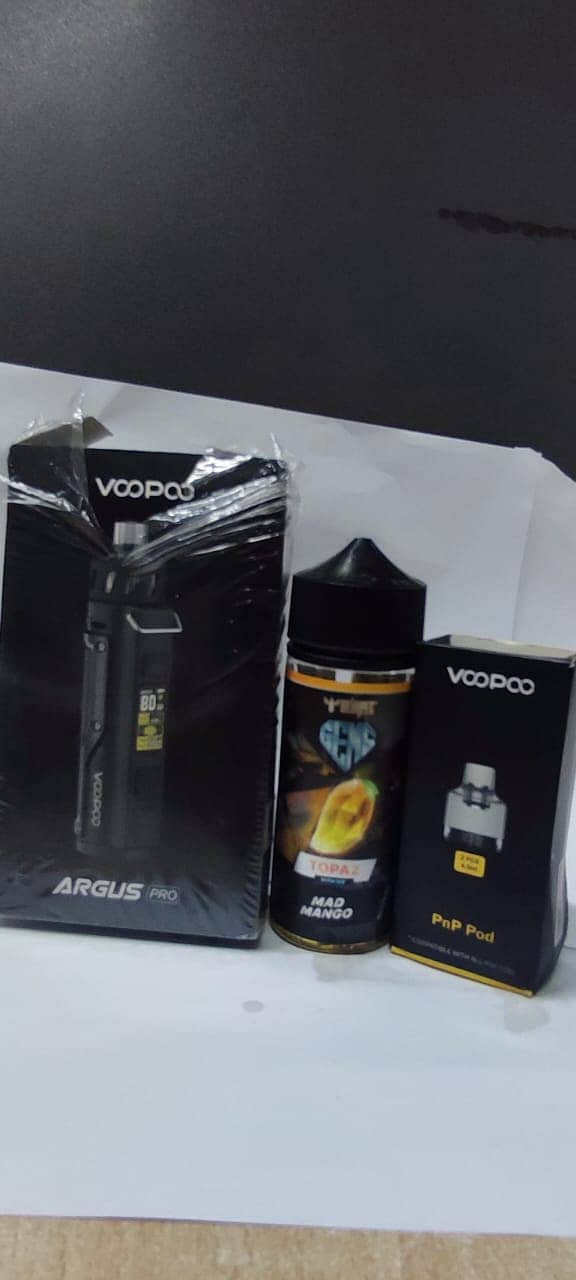 Voopoo Argus Pro, PnP Pod  X2 & MAD  Mango VG PG :78/22 3MG | 120ml 14