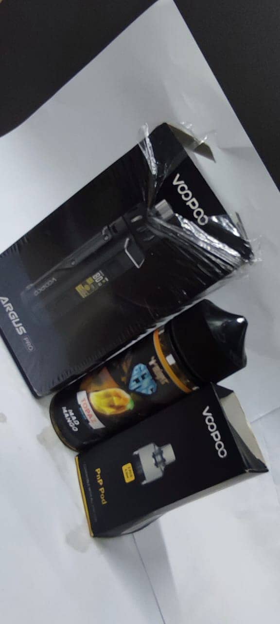 Voopoo Argus Pro, PnP Pod  X2 & MAD  Mango VG PG :78/22 3MG | 120ml 15