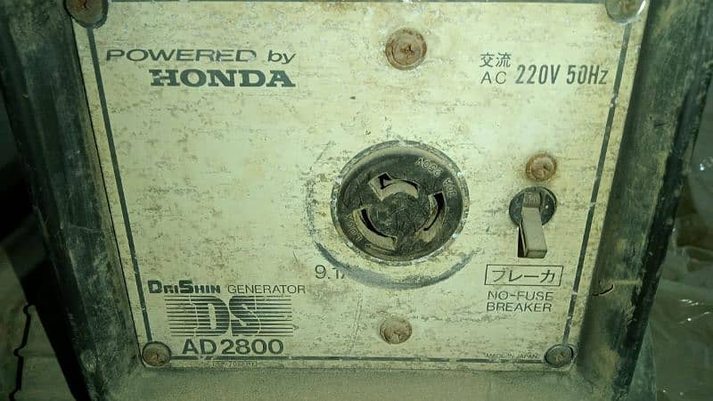 DAISHIN AD2800 GASOLINE GENERATOR (4 STROKE) BY HONDA JAPAN 1